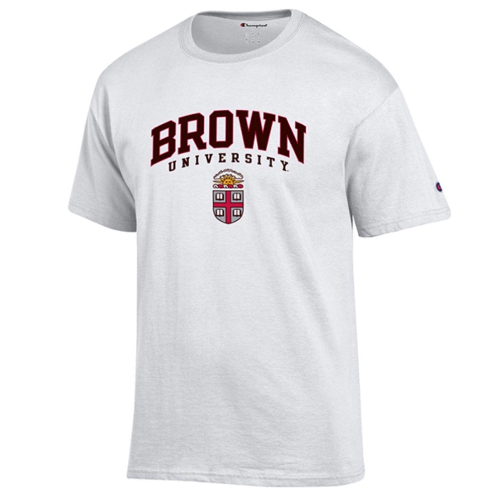 Brown University Champion College TShirt Tee Cotton Shirt Size Large L
